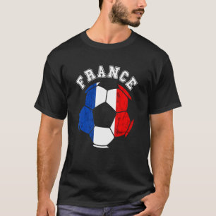 Frankrijk Bal Frankrijk Voetbalteam Franse vlag Fr T-shirt