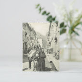  Frankrijk, Bareges, Vrouw met een ezel Briefkaart (Staand voorkant)