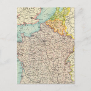 Frankrijk, België en Nederland Briefkaart