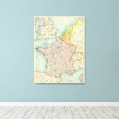 Frankrijk, België en Nederland Canvas Afdruk (Insitu (Houten vloer))