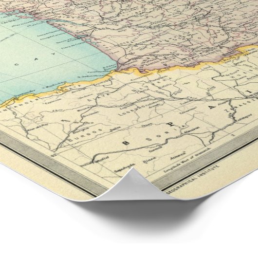 Frankrijk, België en Nederland Poster (Hoek)