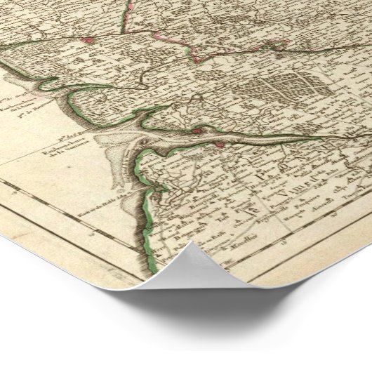 Frankrijk, België, Europa Poster (Hoek)