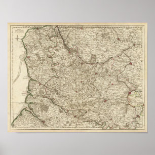 Frankrijk, België, Europa Poster