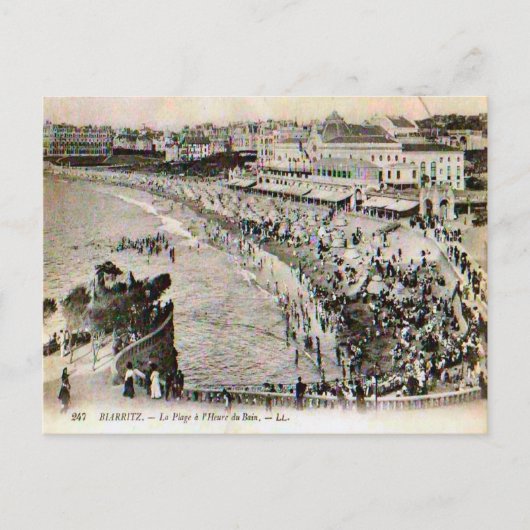 Frankrijk, Biarritz, La plage Briefkaart (Voorkant)