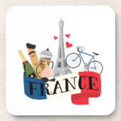 Frankrijk Bier Onderzetter (Voorkant)