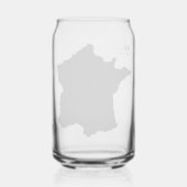 Frankrijk Blikvorm Glas (Achterkant)