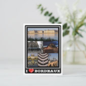 Frankrijk - Bordeaux - I Love - Briefkaart (Staand voorkant)