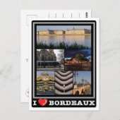 Frankrijk - Bordeaux - I Love - Briefkaart (Voorkant / Achterkant)