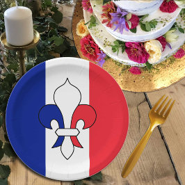 Frankrijk borden, Lilly, patriotten, Franse vlag Papieren Bordje