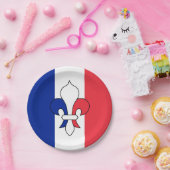 Frankrijk borden, Lilly, patriotten, Franse vlag Papieren Bordje (Feest)