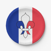 Frankrijk borden, Lilly, patriotten, Franse vlag Papieren Bordje (Voorkant)