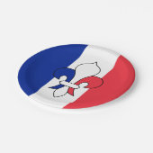 Frankrijk borden, Lilly, patriotten, Franse vlag Papieren Bordje (Gekanteld)