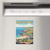 Frankrijk Bretagne Beach Briefkaart Magneet (Insitu (Vaatwasser))