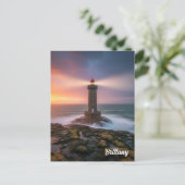  Frankrijk Bretagne Lighthouse Briefkaart (Staand voorkant)