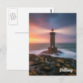  Frankrijk Bretagne Lighthouse Briefkaart (Voorkant / Achterkant)