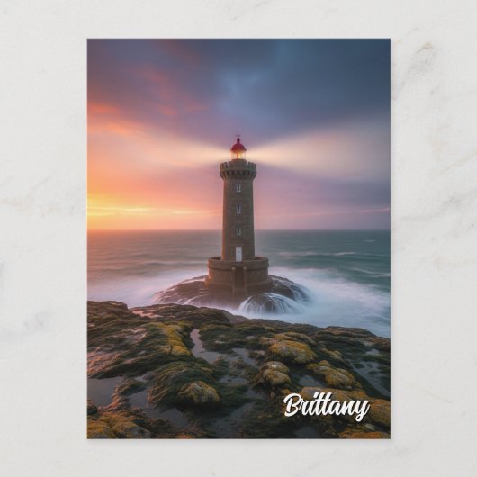  Frankrijk Bretagne Lighthouse Briefkaart (Voorkant)