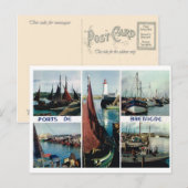 Frankrijk, Bretagne, Vist havens Briefkaart (Voorkant / Achterkant)