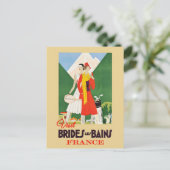 Frankrijk Brides Les Bains Alps Resort Reizen Briefkaart (Staand voorkant)