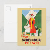 Frankrijk Brides Les Bains Alps Resort Reizen Briefkaart (Voorkant / Achterkant)