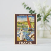 Frankrijk Briefkaart Frans Poster Vintage Travel (Staand voorkant)