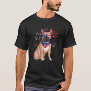 frankrijk bulledog amerika vlag 4 juli Mannen D T-shirt
