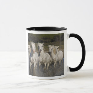 Frankrijk, Camargue. Paarden rennen Mok