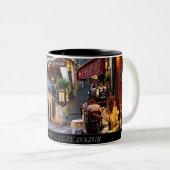 Frankrijk, Cannes, Cote' d'Azure Tweekleurige Koffiemok (Voorkant rechts)