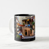 Frankrijk, Cannes, Cote' d'Azure Tweekleurige Koffiemok (Voorkant links)