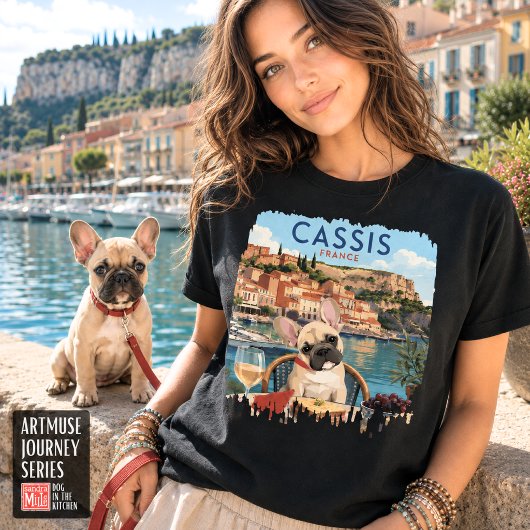 FRANKRIJK • Cassis Franse Bulldog T-shirt