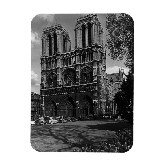  Frankrijk Cathedraal 1970, Notre Dame Magneet (Verticaal)