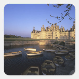 Frankrijk, Centre, Loir et Cher, Kasteel Chambord Vierkante Sticker