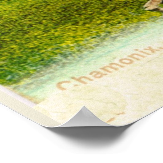  Frankrijk, Chamonix 1907 Poster (Hoek)