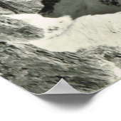  Frankrijk, Chamonix Mont Blanc, bergtop Poster (Hoek)