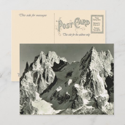 Frankrijk, Chamonix, Mont Blanc Briefkaart (Voorkant / Achterkant)