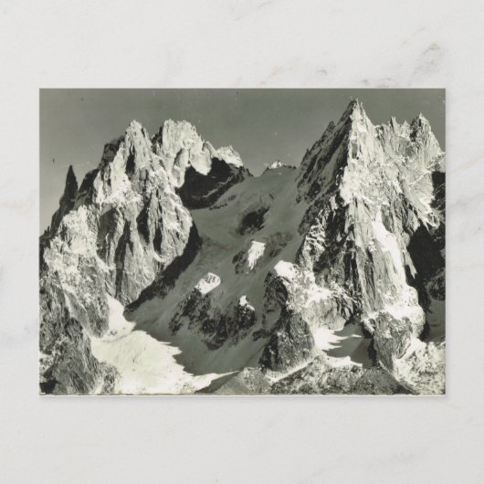 Frankrijk, Chamonix, Mont Blanc Briefkaart (Voorkant)