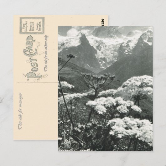  Frankrijk, Chamonix "Mont Blanc" Briefkaart (Voorkant / Achterkant)