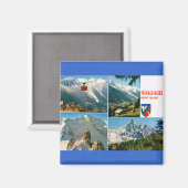  Frankrijk, Chamonix, Mt Blanc Magneet (Voorkant / Achterkant)