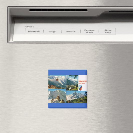  Frankrijk, Chamonix, Mt Blanc Magneet (Insitu (Vaatwasser))