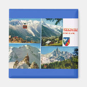  Frankrijk, Chamonix, Mt Blanc Magneet (Voorkant)