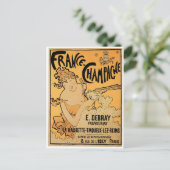 Frankrijk Champagne  Drink wijn en kunst Briefkaart (Staand voorkant)