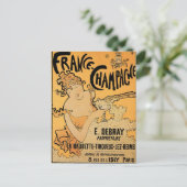 Frankrijk Champagne  Drink wijn en kunst Briefkaart (Staand voorkant)