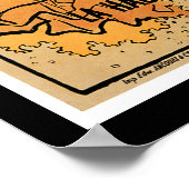 Frankrijk Champagne  Drink wijn en kunst Poster (Hoek)