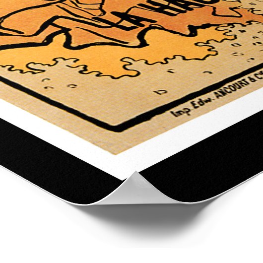 Frankrijk Champagne  Drink wijn en kunst Poster (Hoek)