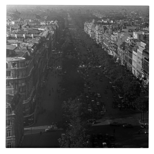 Frankrijk champs elysee avenue Tegeltje (Voorkant)