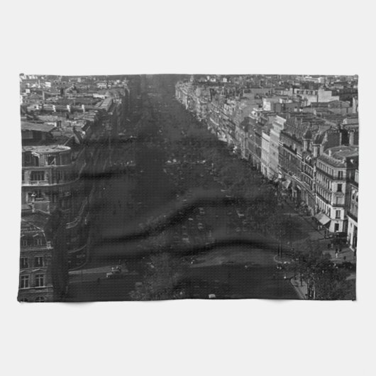 Frankrijk champs elysee avenue Theedoek (Horizontaal)