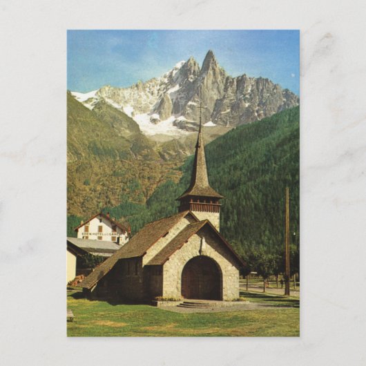 Frankrijk, Chapelle de Praz, hoog in de Franse alp Briefkaart (Voorkant)