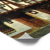 Frankrijk, Colmar, Elzas, halfgetimberde huizen Poster (Hoek)