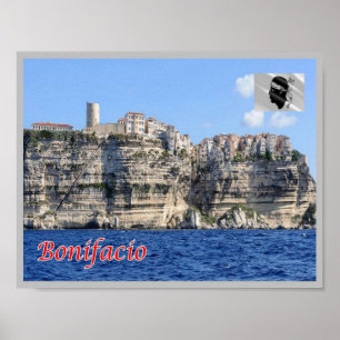 Frankrijk - Corsica - Bonifacio - Poster