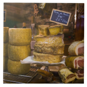 Frankrijk, Corsica. Lokale kazen en charcuterie Tegeltje