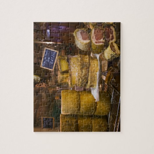 Frankrijk, Corsica. Plaatselijke kaas en charcuter Legpuzzel (Verticaal)